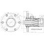 SIŁOWNIK HYDRAULICZNY CJ5F 80x45 SKOK 320 L=530 GZ